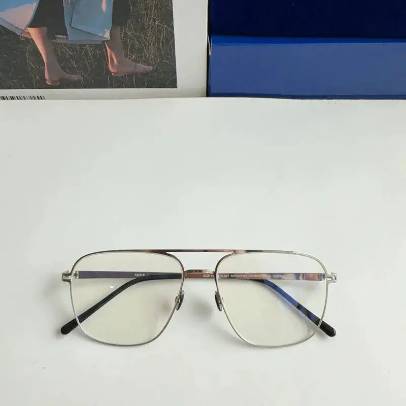 Aimee Women's Full Rim Round Double Bridge Steel Eyeglasses FuzWeb