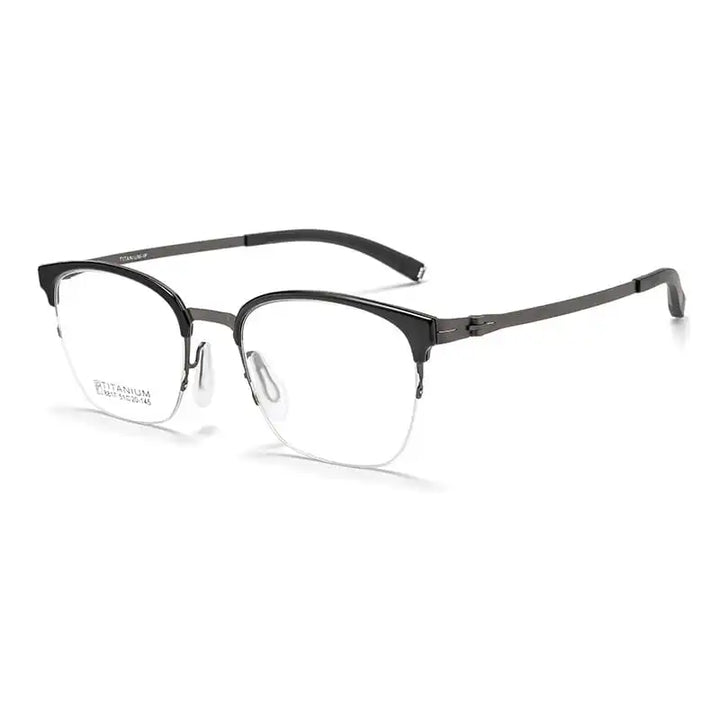 Summer Flower Women's Full Rim Round Square Steel Eyeglasses 88174
