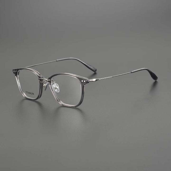 Nobler Unisex Full Rim Square Titanium Acetate Eyeglasses D001 Full Rim Nobler   