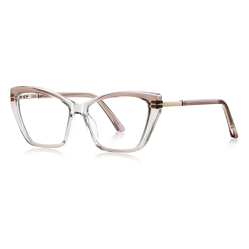 CCspace Women's Full Rim Square Tr 90 Alloy Reading Glasses 802705