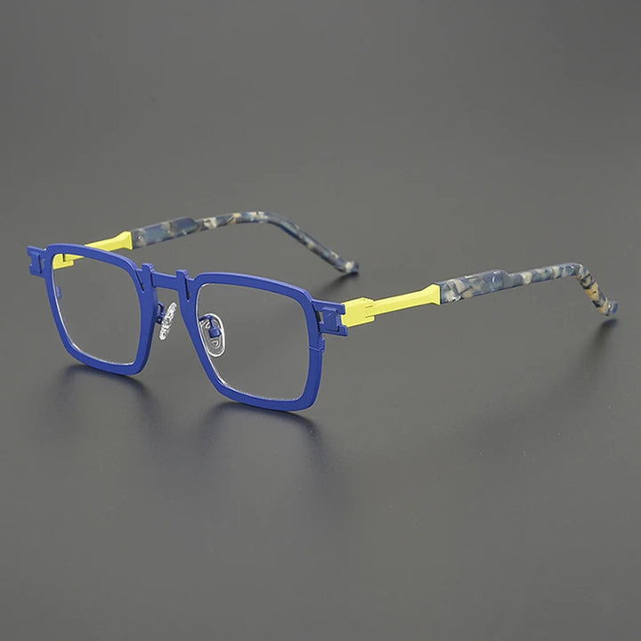 Nobler Unisex Full Rim Big Square Titanium Eyeglasses 85910