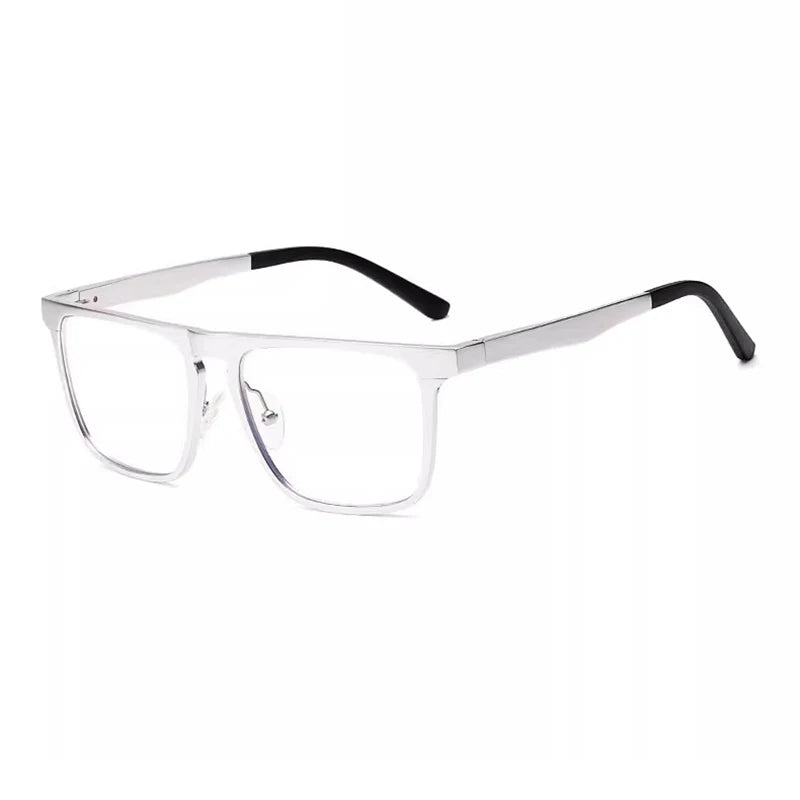 Hdcrafter Men's Full Rim Square Brow Line Al-Mg Tr 90 Eyeglasses 946610