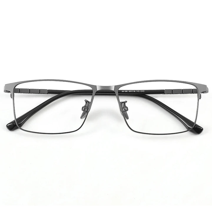 Yimaruili Men's Full Rim Square Titanium Alloy Eyeglasses Y89188 Full Rim Yimaruili Eyeglasses   