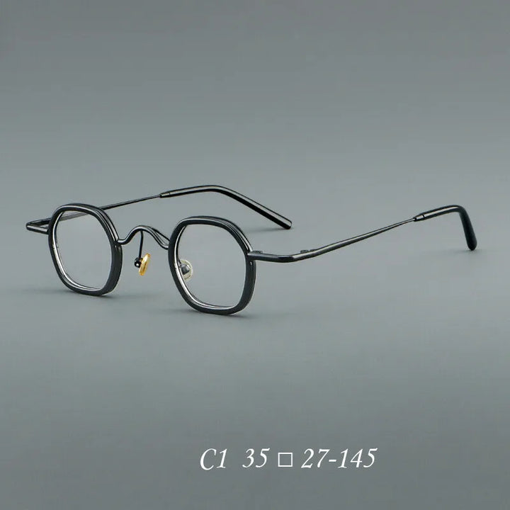 CCspace Women's Full Rim Round Acetate Alloy Reading Glasses 310888