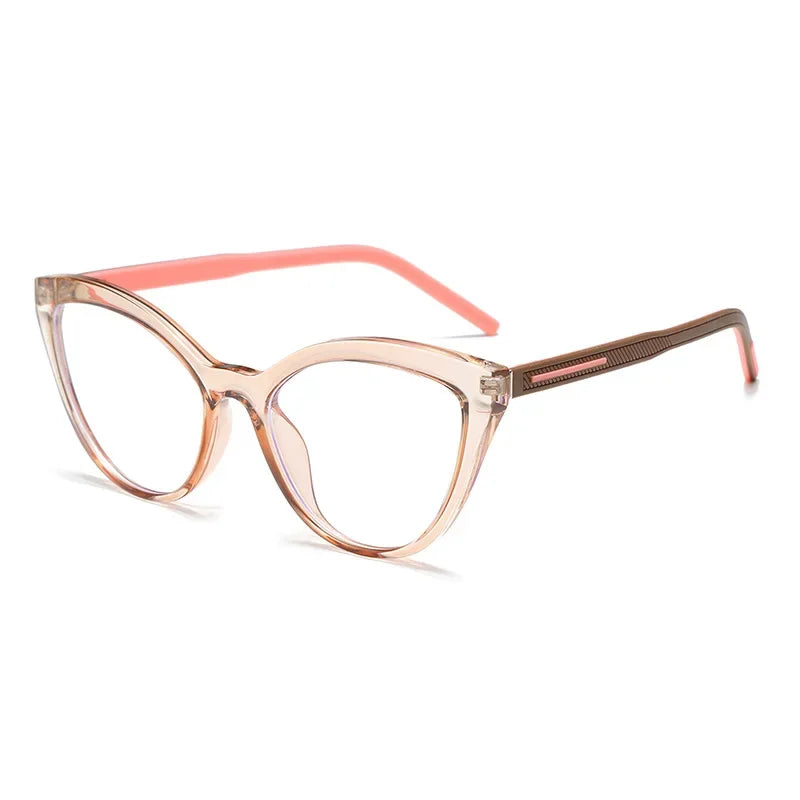 Aror Women's Full Rim Square Cat Eye Tr 90 Alloy Eyeglasses 681359