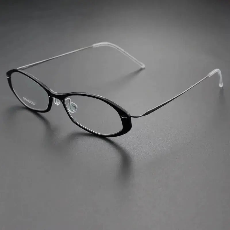 Aimee Full Rim 650900 Unisex Oval-Square Screwless Titanium Frames FuzWeb