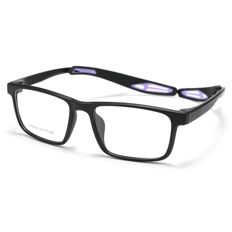 Yimaruili Unisex Full Rim Square Tr 90 Sport Eyeglasses 662682