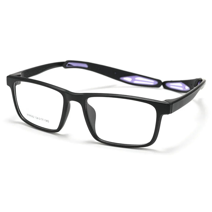 Yimaruili Unisex Full Rim Square Tr 90 Sport Eyeglasses 662682