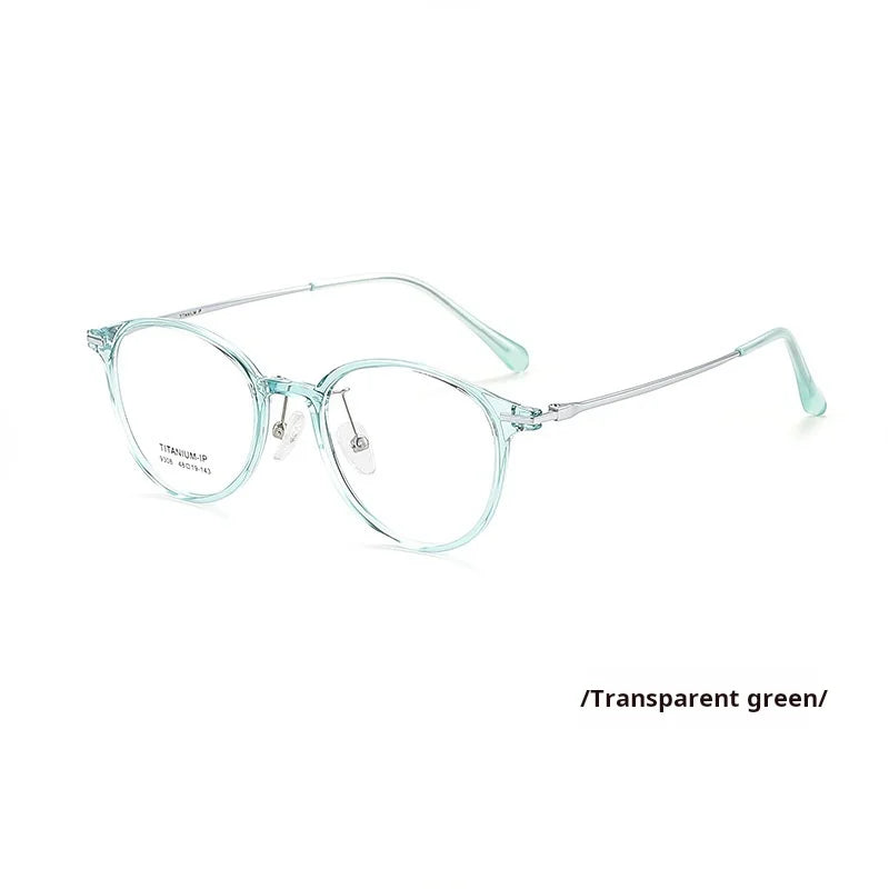 Momoja Women's Full Rim Oval Round Tr 90 Titanium Eyeglasses 739308