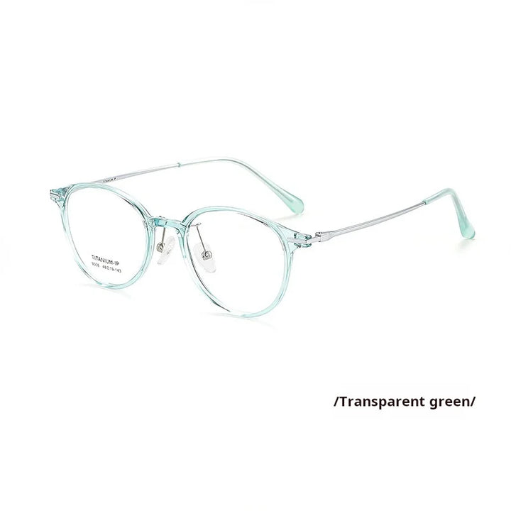Momoja Women's Full Rim Oval Round Tr 90 Titanium Eyeglasses 739308