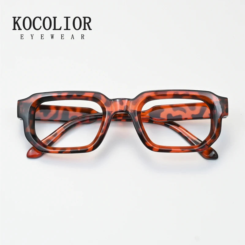 Kocolior Unisex Full Rim Square  Tr 90 Alloy Reading Glasses 71853