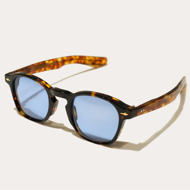 Black Mask Unisex Full Rim Square Acetate Polarized Sunglasses Jmm25 Sunglasses Black Mask Tortoise As Shown 
