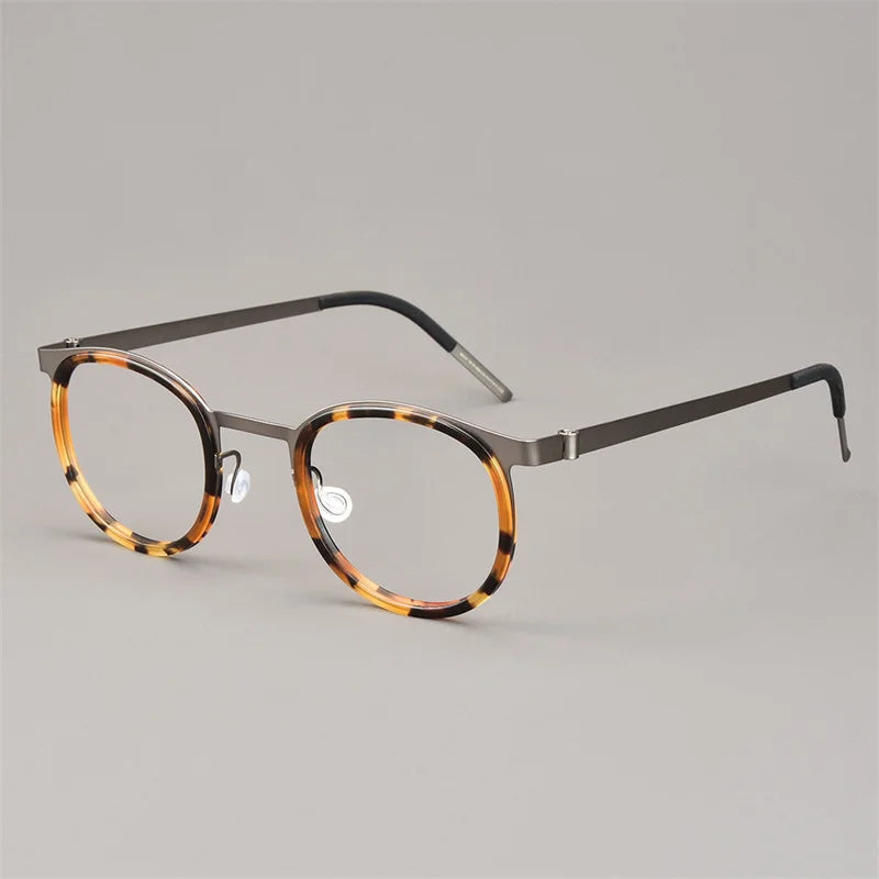 Bobbie Unisex Full Rim Round Acetate Eyeglasses 9704