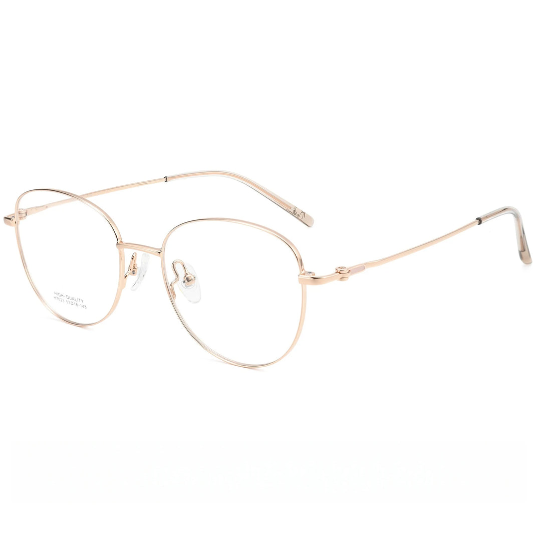 Yimaruili Unisex Full Rim Cat-Eye Pure Titanium Eyeglasses H7023X — view 6 | Yimaruili at FuzWeb
