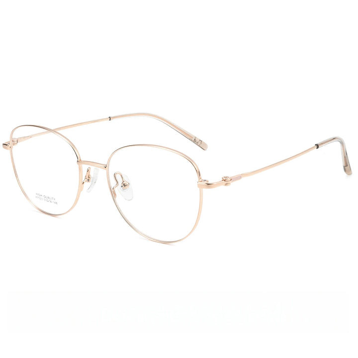 Yimaruili Unisex Full Rim Cat-Eye Pure Titanium Eyeglasses H7023X — view 6 | Yimaruili at FuzWeb