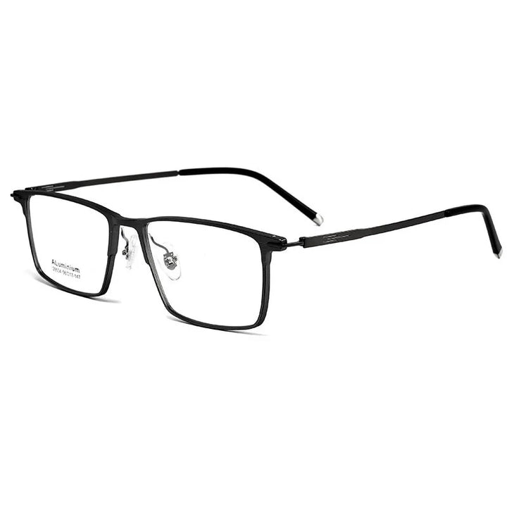 KatKani Men's Full Rim Square  Aluminum Magnesium Eyeglasses 28534 Full Rim KatKani Eyeglasses   