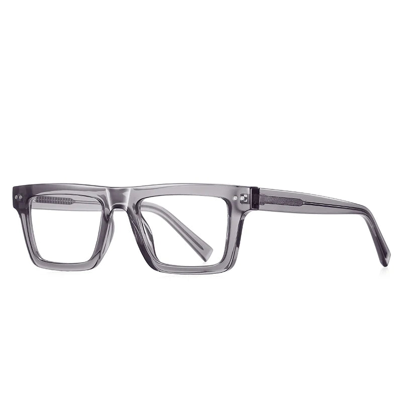 Reven Jate Unisex Full Rim Square Brow Line Tr 90 Alloy Eyeglasses 662196