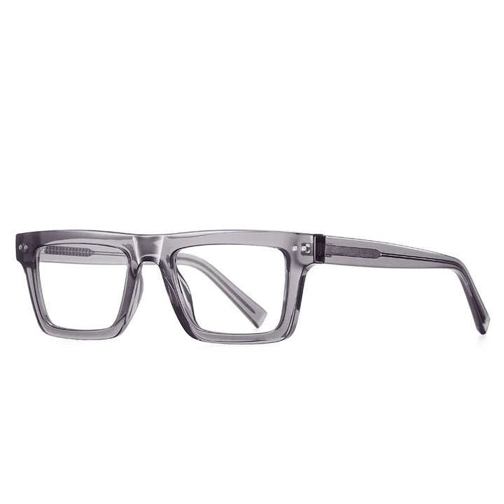 Reven Jate Unisex Full Rim Square Brow Line Tr 90 Alloy Eyeglasses 662196