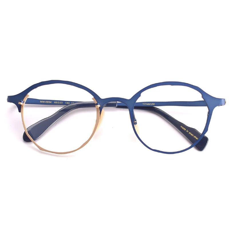 Muzz 0054 men's IP titanium prescription eyeglasses — view 3