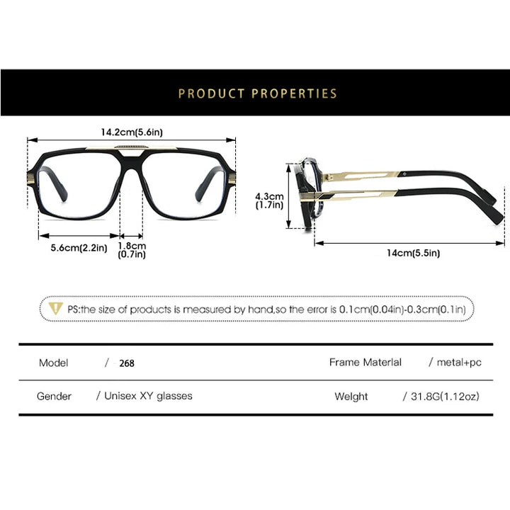 Kocolior Unisex Full Rim Square Double Bridge Tr 90 Alloy Photochromic Reading Glasses 242268