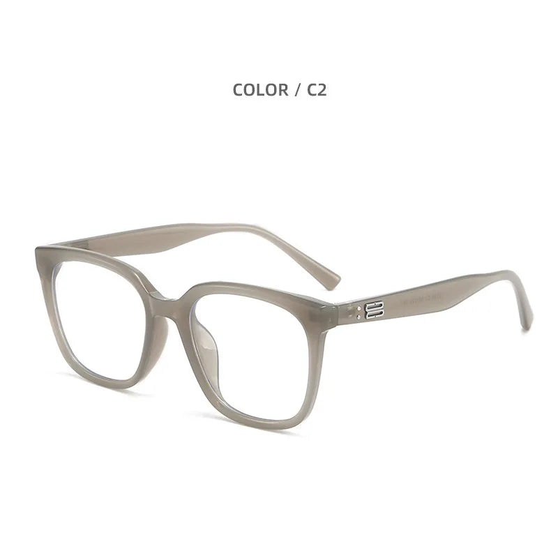 KatKani Women' Full Rim Square Tr 90 Eyeglasses 2319 Full Rim KatKani Eyeglasses Transparent Gray  