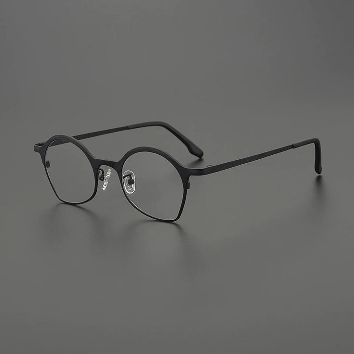 Gatenac Women's Full Rim Flat Bottom Oval Titanium Eyeglasses G85847