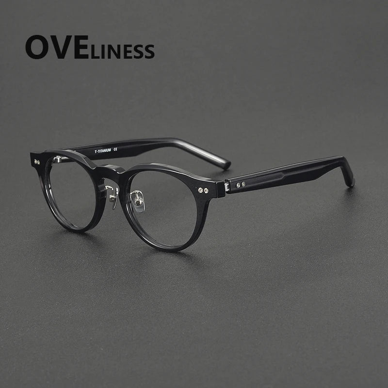 Oveliness Unisex Full Rim Oval Round Acetate Eyeglasses 322160
