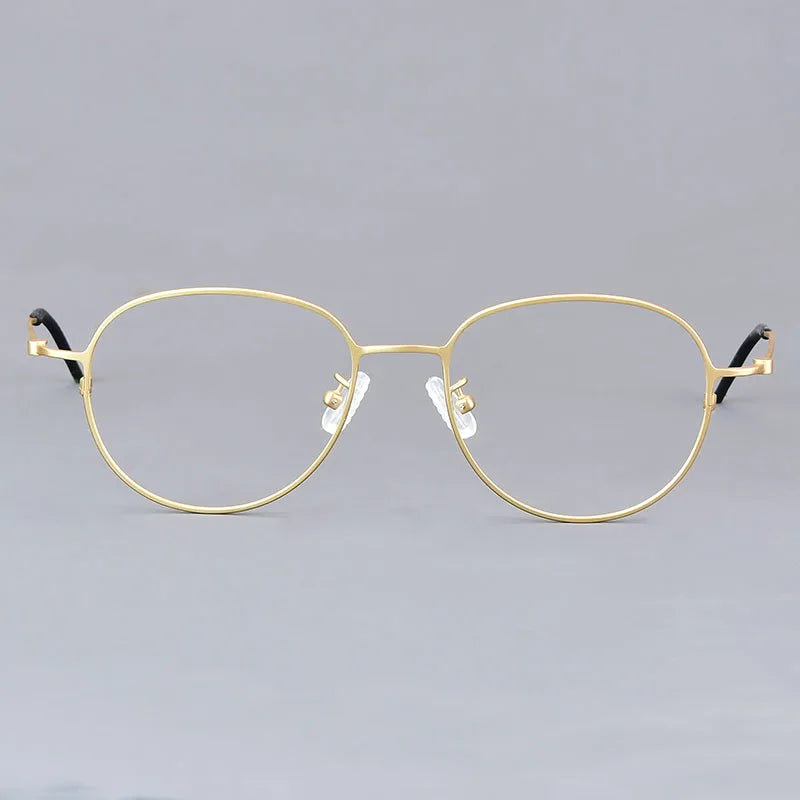 Bobbie Unisex Full Rim Oval Titanium Eyeglasses KMN512