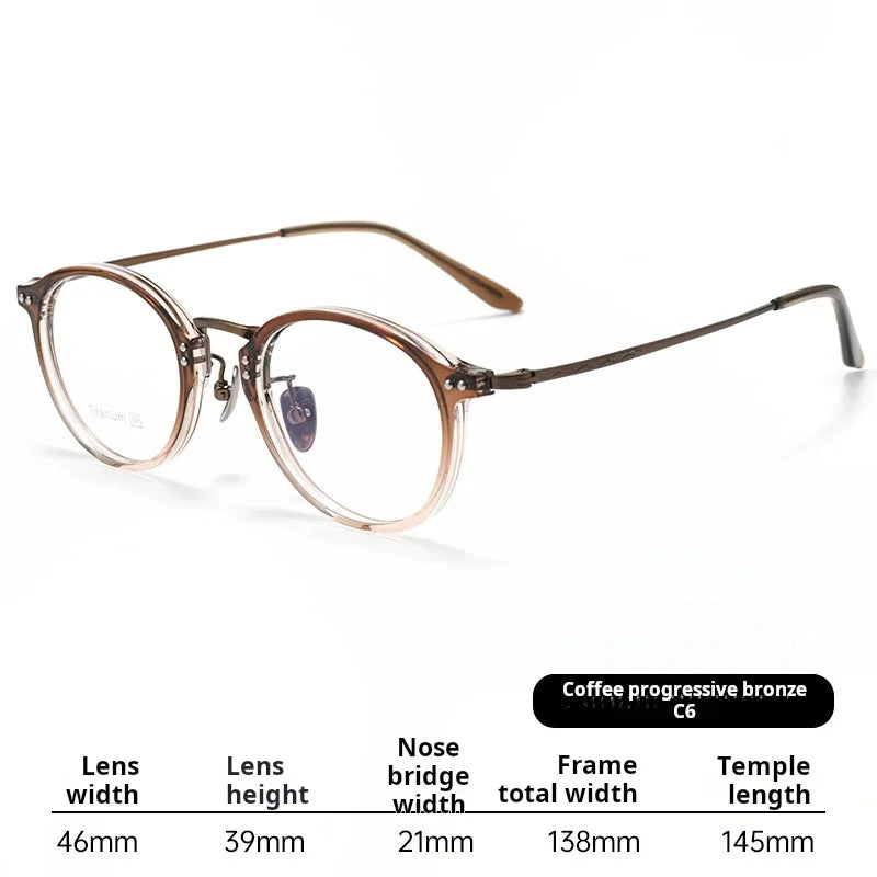 Xbora Women's Full Rim Round Tr 90 Titanium Eyeglasses 518276