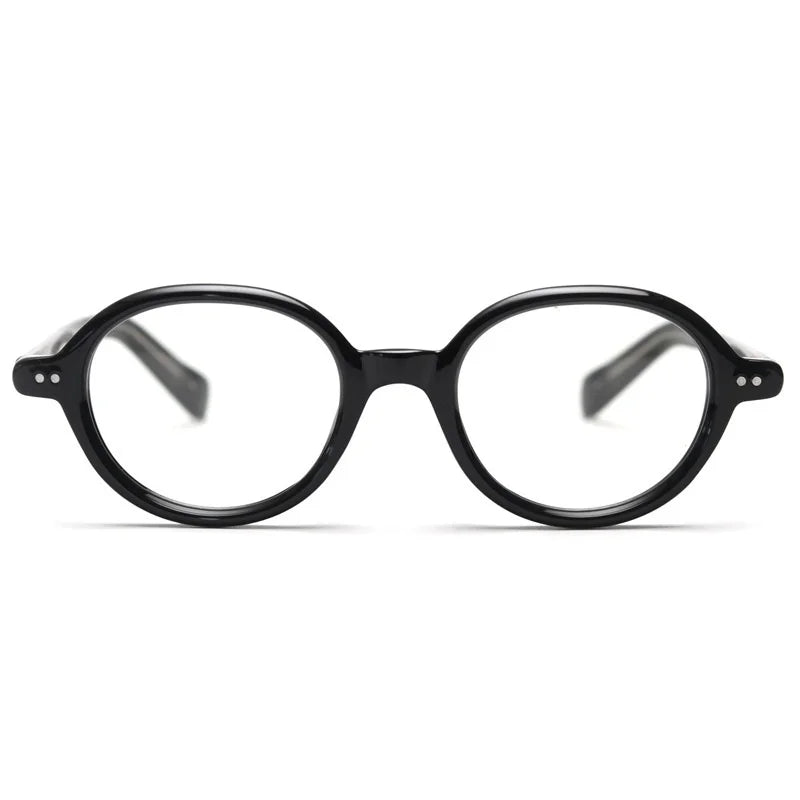 KatKani Unisex Full Rim Small Oval Acetate Eyeglasses 2310 Full Rim KatKani Eyeglasses   