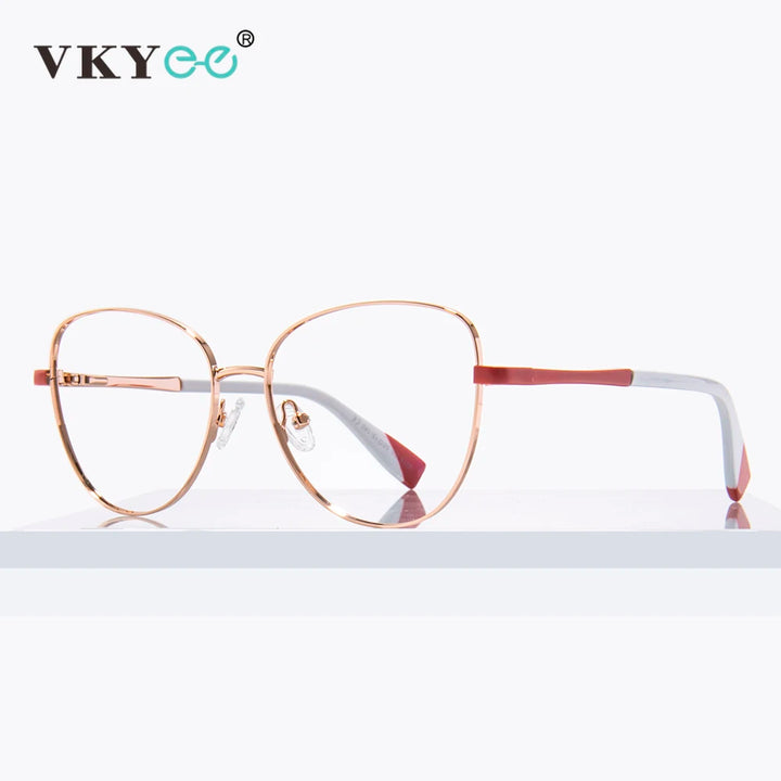 Vicky Women's Full Rim Cat Eye Alloy Reading Glasses 3019 Reading Glasses Vicky   