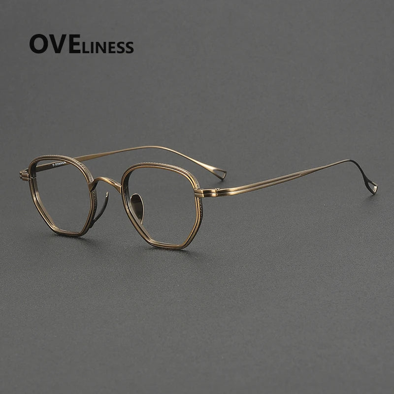 Oveliness Unisex Full Rim Square Titanium Eyeglasses 641235