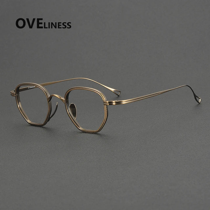 Oveliness Unisex Full Rim Square Titanium Eyeglasses 641235