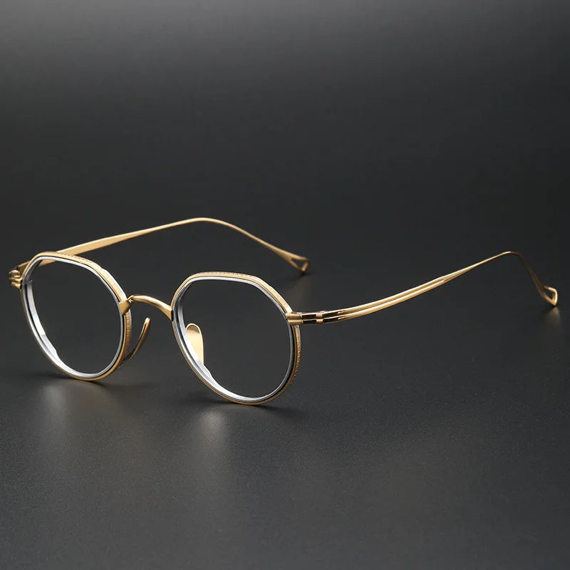 Aimee Titanium Oval Eyeglasses – FuzWeb
