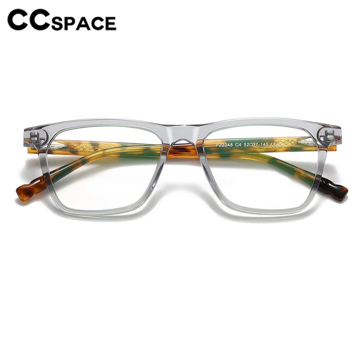 CCspace Women's Full Rim Square Acetate Reading Glasses 802576
