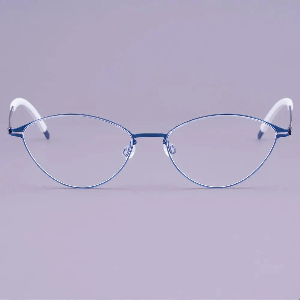 Bobbie 465167 Men’s Screwless Full Rim Oval Titanium Frames FuzWeb