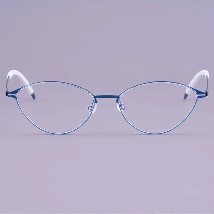 Bobbie 465167 Men’s Screwless Full Rim Oval Titanium Frames FuzWeb