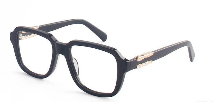 Esnbie Unisex Full Rim Oval Square Brow Line Acetate Eyeglasses 912411