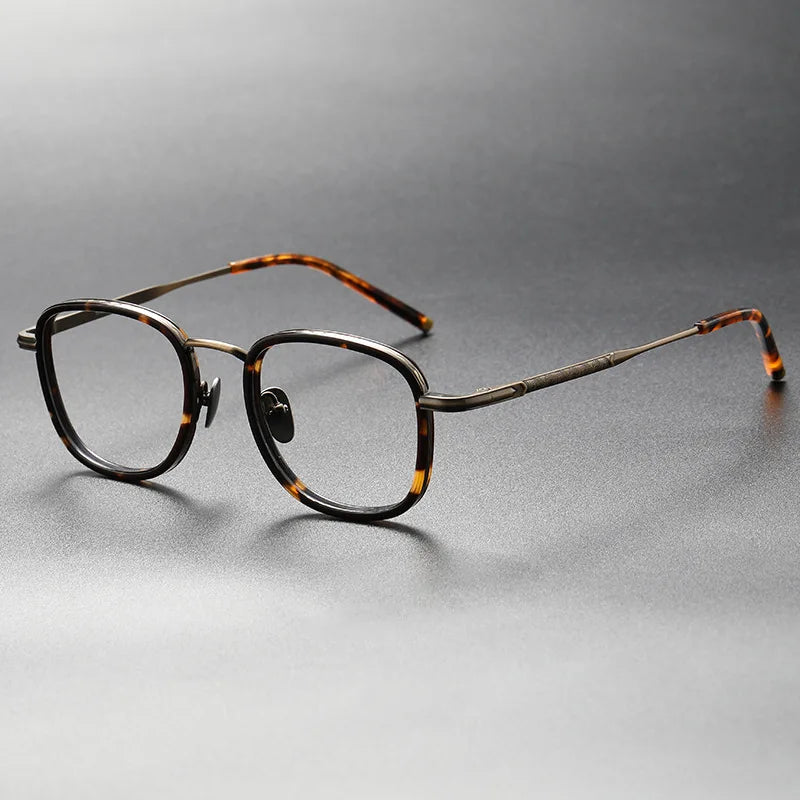 Blackmask Unisex Full Rim Square Titanium Eyeglasses Fuz 2