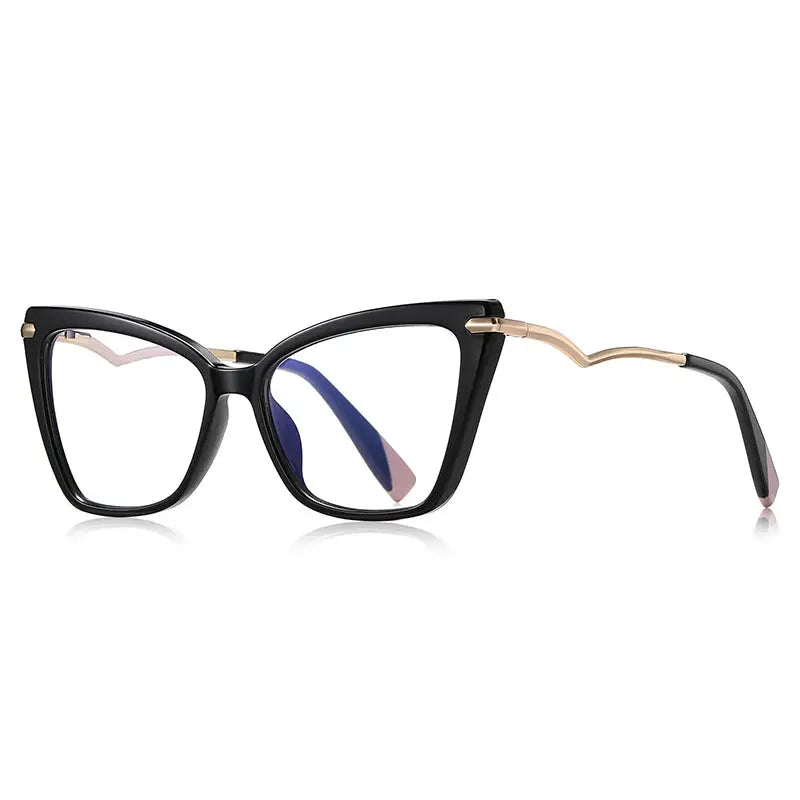 Vicky Women's Full Rim Square Tr 90 Stainless Steel Reading Glasses 2106.