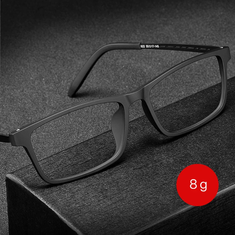 Hotony Unisex Full Rim TR90 Titanium Prescription Eyeglasses 8822T - view 2