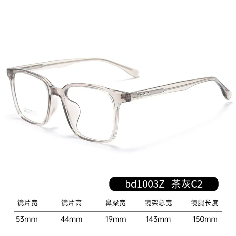 Bclear Unisex Full Rim Square Tr 90 Titanium Eyeglasses 541003