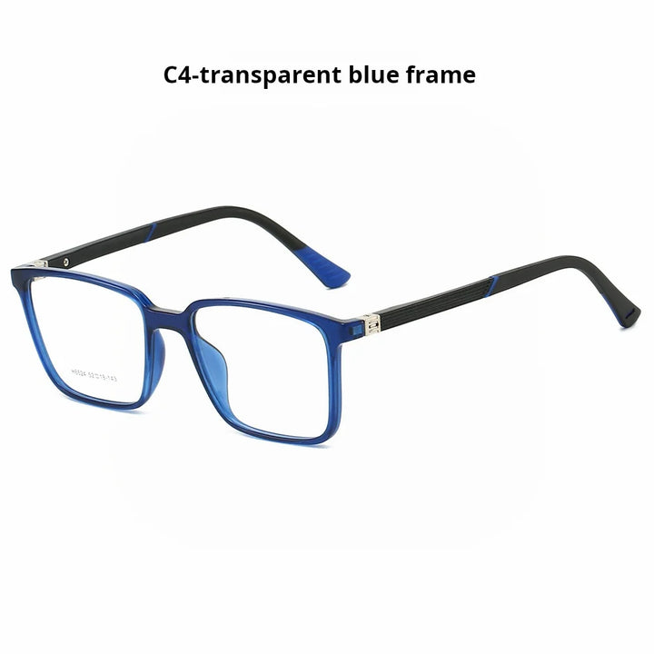 Xbora Unisex Full Rim Square Brow Line Tr 90 Alloy Eyeglasses 546524