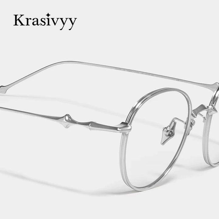 Krasivyy Unisex Full Rim Square Titanium Eyeglasses 14618 Full Rim Krasivyy   