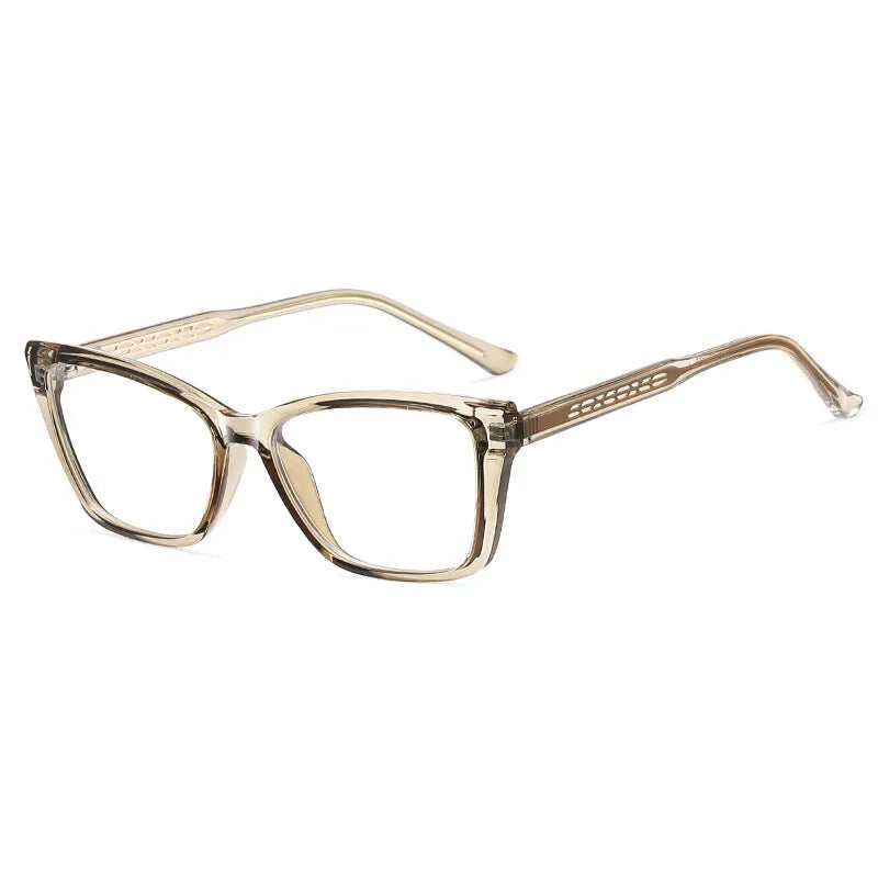 CCspace Women's Full Rim Square Tr 90 Alloy Reading Glasses 311649