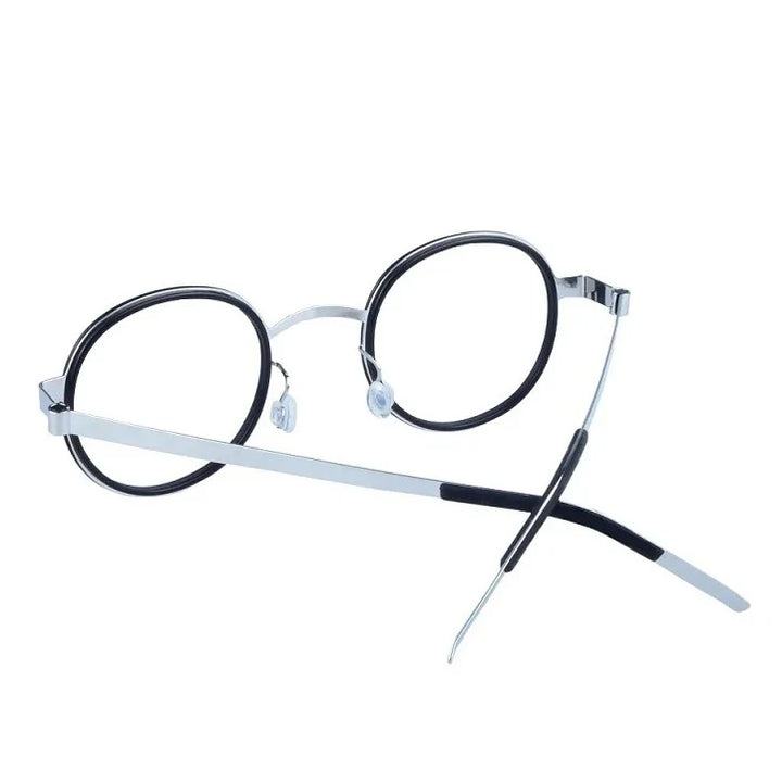 Bobbie Women's Full Rim Round Titanium Acetate Eyeglasses 621011