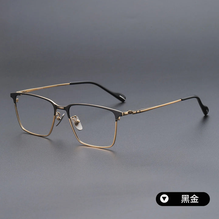 Bclear Unisex Full Rim Square Titanium Eyeglasses SM-70800