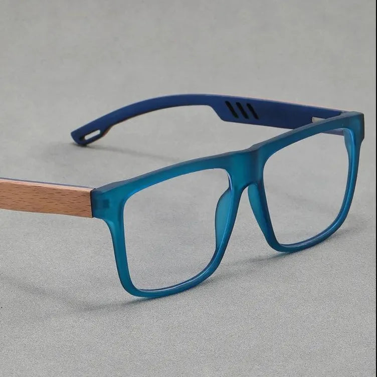 Hdcrafter Unisex Full Rim Square Wood Acetate Frames 100850 — view 6 | Hdcrafter Eyeglasses at FuzWeb