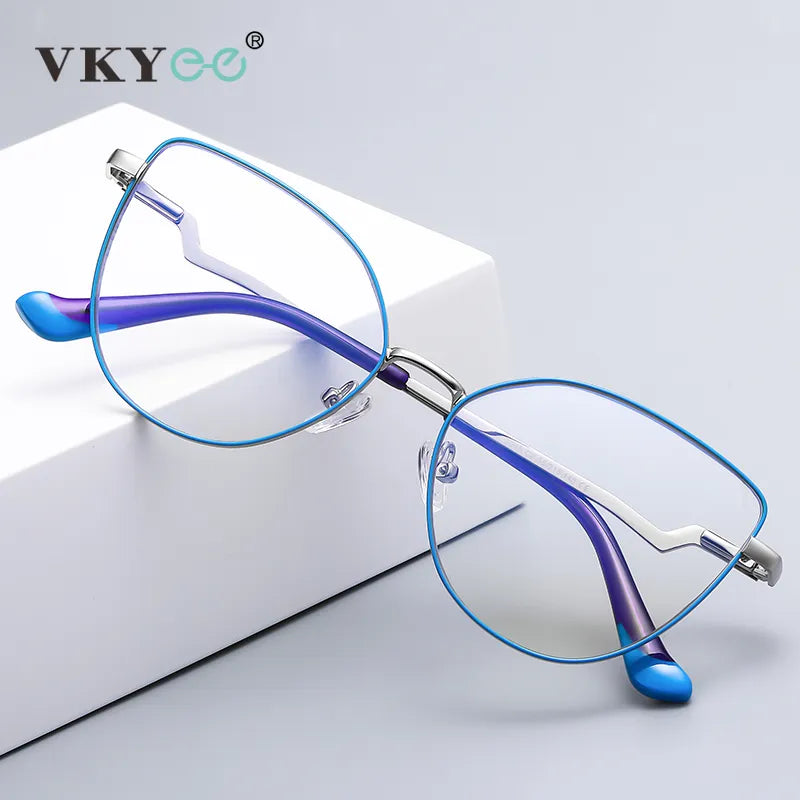 Vicky Women's Full Rim Cat Eye Stainless Steel Reading Glasses 3043 Reading Glasses Vicky   