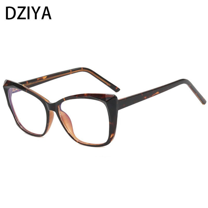 Dziya Unisex Full Rim Square Cat Eye Tr 90 Titanium Presbyopic Reading Glasses 60861 Reading Glasses Dziya +25 C4 